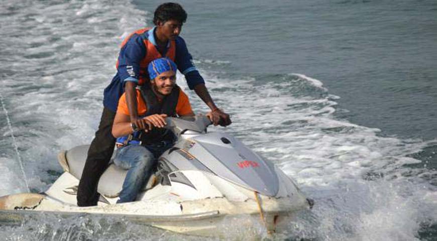 Andaman Lagoons - Popular Water Sports Activity or Adventure Activity Jet Ski Ride at Corbyn's Cove Beach, Rajiv Gandhi Water Sports Complex or Andaman Water Sports Complex and North Bay or Coral Island at Port Blair, Elephant Beach at Havelock Island, Bharatpur Beach at Neil Island in Andaman Islands